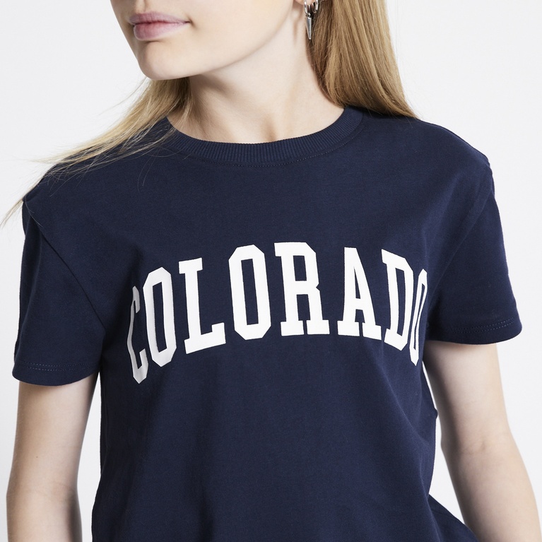 Printed tee "Dusty star" Dark Blue